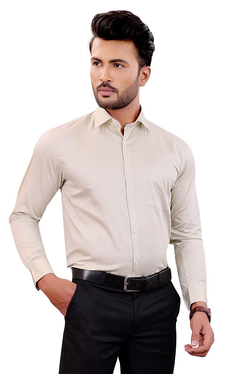 PISTA GREEN SLIM FIT FULL SLEEVES SHIRT